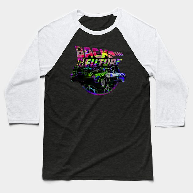 Back to the Future - DMC DeLorean Baseball T-Shirt by MamasYoO